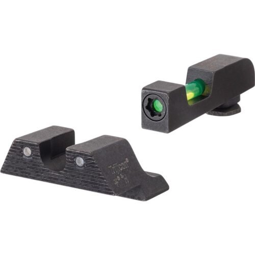 https3A2F2Fmedia.chattanoogashooting.com2Fimages2Fproduct2FTR6011062FTR601106.jpg Trijicon DI Small Frame Night Sight Set Green with Black Outline Front and Rear- for Glock 42 43 43X & 48