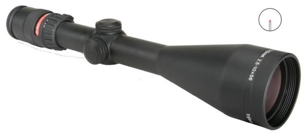 https3A2F2Fmedia.chattanoogashooting.com2Fimages2Fproduct2FTRTR22R2FTRTR22R.jpg AccuPoint 2.5-10x56 Riflescope w/ BAC Red Triangle Post Reticle 30mm Tube