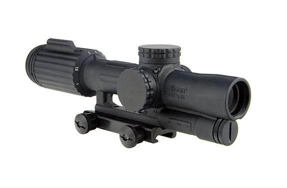 https3A2F2Fmedia.chattanoogashooting.com2Fimages2Fproduct2FTRVC16C16000352FTRVC16C1600035.jpg Trijicon VCOG Rifle Scope - 1-6x24mm Red Segmented Circle/Crosshair MOA Reticle w/ Thumb Screw Mt.