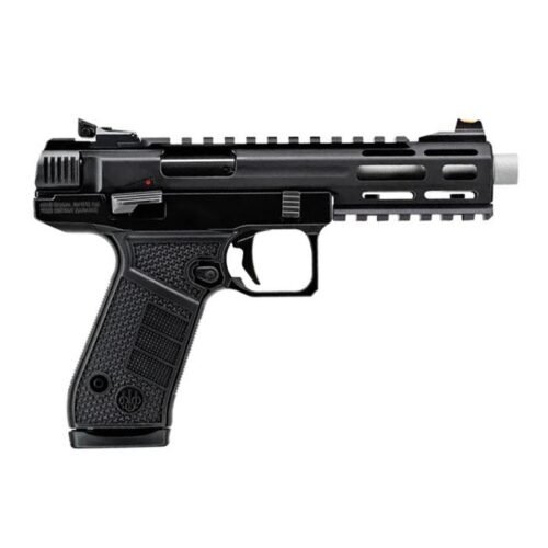 https3A2F2Fmedia.chattanoogashooting.com2Fimages2Fproduct2FUKJB22TACMET102FUKJB22TACMET151.jpg Beretta B22 Jaguar SAO Handgun .22 LR 10rd Magazines(2) 5.25" Threaded Tact Metal Barrel Black Frame