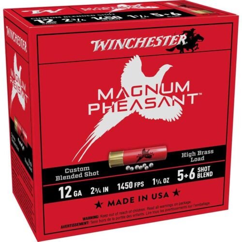 https3A2F2Fmedia.chattanoogashooting.com2Fimages2Fproduct2FWNMP12562FWNMP12561.jpg Winchester Magnum Pheasant Shotshells 12ga 2-3/4" 1-3/8oz 1450 fps #5&6 25/ct