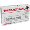 https3A2F2Fmedia.chattanoogashooting.com2Fimages2Fproduct2FWNWM193KC2FWNWM193KC-1.png Winchester USA Lake City M193 Rifle Ammunition 5.56X45 NATO 55 gr. FMJ 3240 fps 1000/ct case