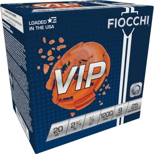https3A2F2Fmedia.chattanoogashooting.com2Fimages2Fproduct2FXN20VIP92FXN20VIP9-1.jpg Fiocchi VIP Shotshells 20 ga 2-3/4" 7/8 oz 1200 fps #9 25/ct