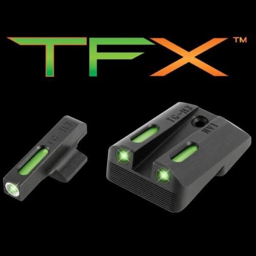 https3A2F2Fmedia.chattanoogashooting.com2Fimages2Fproduct2FXRTG13NV1A2FXRTG13NV1A.jpg Truglo TFX Tritium/Fiber-Optic Day/Night Sights Fits Novak LoMount cut .260 Front / .450 Rear (1911 5" Govt. .45ACP) Ruger SR1911 Models (regardless o