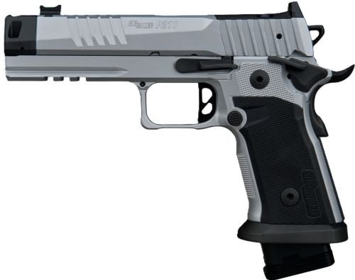 SIG P211 GTO SILVER 9MM 4.4" - FIBER OPTIC (1)23&(2)21RD