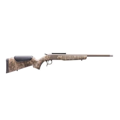 https3A2F2Fmedia.chattanoogashooting.com2Fimages2Fproduct2FCVCR4919MOBL2FCR4919MOBL1.jpg CVA Scout Spur Shotgun 28ga 2-3/4" Chamber Single Shot 22" Smooth Bore Barrel Patriot Brown Finish with Mossy Oak New Bottomland Stock