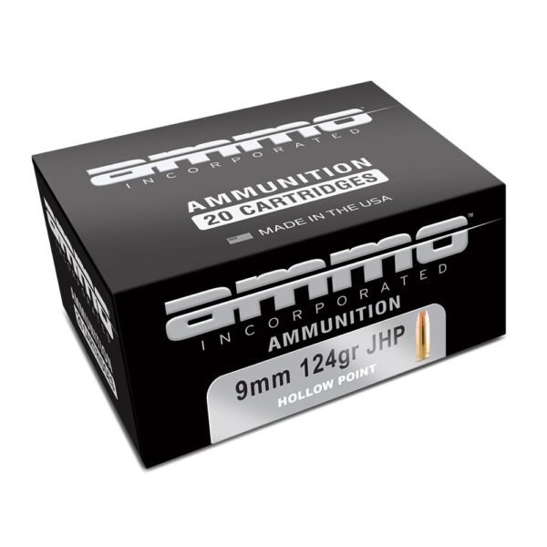 https3A2F2Fmedia.chattanoogashooting.com2Fimages2Fproduct2FDH9124JHPA202FDH9124JHPA20-1.jpg Ammo Inc Signature Handgun Ammunition 9mm Luger 124gr JHP 1017 fps 20/ct