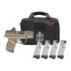 https3A2F2Fmedia.chattanoogashooting.com2Fimages2Fproduct2FFKHC9319FOSPPAC2FFKHC9319FOSP1_2.jpg Springfield GEAR PAC Hellcat Micro-Compact OSP Handgun 9mm Luger 11(1)&13(3)rd Magazines 3" Barrel Desert FDE Viridian RFX11 Bag