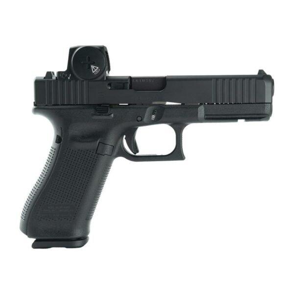 https3A2F2Fmedia.chattanoogashooting.com2Fimages2Fproduct2FGLPV1750203DFEND2FGLPV1750203DFEND-1.jpg Glock V-Series Model 17 Handgun 9mm Luger 17rd Magazines (3) 4.5" Barrel Vortex Defender Black Cerakote Austria