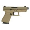 https3A2F2Fmedia.chattanoogashooting.com2Fimages2Fproduct2FGLUV1950203FDETB2FGLPV1950203FDETB-1.jpg Glock V-Series Model 19 FDE Cerakote Handgun 9mm Luger 15rd Magazines (3) 4.6" Threaded Barrel USA Made