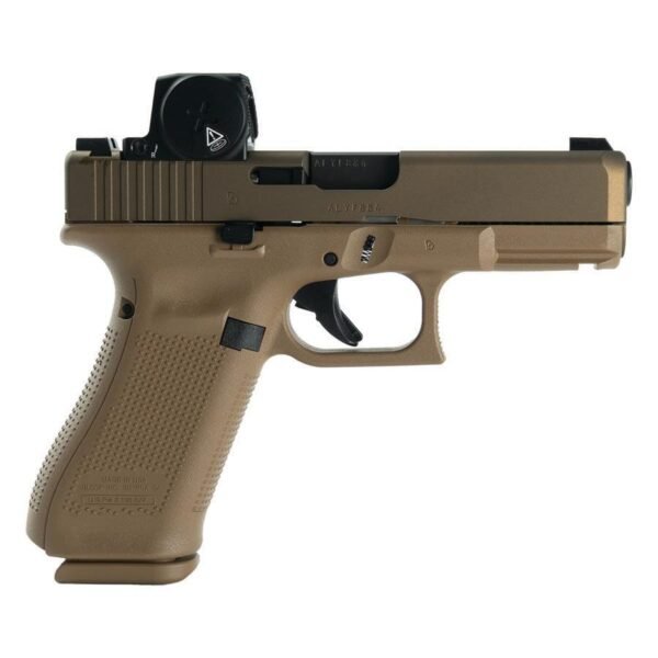 https3A2F2Fmedia.chattanoogashooting.com2Fimages2Fproduct2FGLUV1950703XDFEND2Fglock_19x_v_9mm_gns_comm_17rd_vortex_defender_enclosed_optic_gluv1950703xdfend_0003_Right.jpg Glock V-Series Model 19 Handgun 9mm Luger 15rd Magazines (3) 4.02" Barrel FDE Vortex Defender US Made
