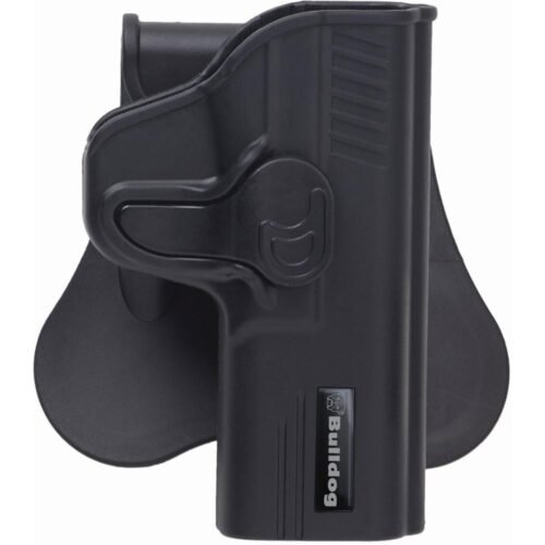 https3A2F2Fmedia.chattanoogashooting.com2Fimages2Fproduct2FJZRRG422FJZRR1911_1_10.jpg Bulldog Rapid Release Polymer Holster with Paddle Fits Glock 42 Black RH