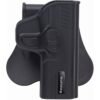 https3A2F2Fmedia.chattanoogashooting.com2Fimages2Fproduct2FJZRRSWMPC2FJZRR1911_1_23.jpg Bulldog Rapid Release Polymer Holster with Paddle Fits S&W M&P Compact Black RH