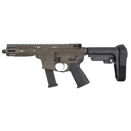 https3A2F2Fmedia.chattanoogashooting.com2Fimages2Fproduct2FLJICP9PBC8SBA32FLJICP9B5KSBA31.jpg LWRC IC-9 Pistol 9mm Luger 33rd Magazine 8'' Barrel Patriot Brown w/SBA3 Brace