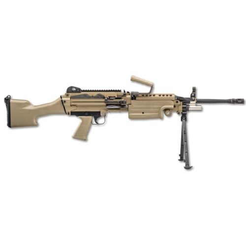 https3A2F2Fmedia.chattanoogashooting.com2Fimages2Fproduct2FRJ461001702FRJ46100170-1.jpg FN M249S Standard Rifle 5.56x45mm 30rd Magazine 18.5" Barrel FDE