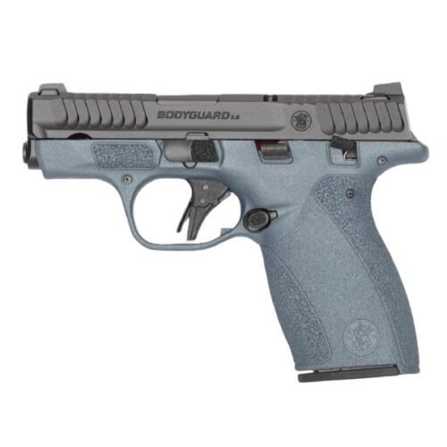 https3A2F2Fmedia.chattanoogashooting.com2Fimages2Fproduct2FSW148842FSW148841.jpg S&W Bodyguard 2.0 Blue Titanium Carry Comp Handgun .380 Auto 10rd Magazines(2) 2.75? Barrel Chamber Indicator Manual Safety CA Compliant