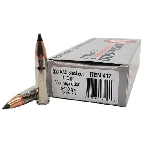 https3A2F2Fmedia.chattanoogashooting.com2Fimages2Fproduct2FUB4172FUB417.jpg Underwood Ammo Varmageddon Rifle Ammunition 300 Blackout 110gr PT 2400 fps 20/ct