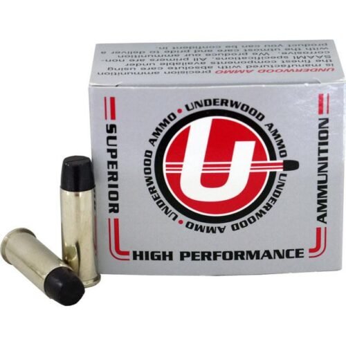 https3A2F2Fmedia.chattanoogashooting.com2Fimages2Fproduct2FUB7232FUB7231.jpg Underwood Lead Long Flat Nose Gas Check Handgun Ammunition .44 Rem Mag 305gr FN 1189fps 20/ct