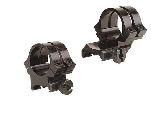 https3A2F2Fmedia.chattanoogashooting.com2Fimages2Fproduct2FWE490622FWE49062_1.jpg Weaver Quad Lock Detachable Scope Rings 1" High Extension - Black