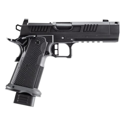 https3A2F2Fmedia.chattanoogashooting.com2Fimages2Fproduct2FXXAA39X1CIFXDBK10PROMNVC2FAA39X1CIFXDBK10PROMNVC.jpg AF1911-ROMULUS 9MM 10Rd Magazine (5) 4.25" MOS Optic Cut Press In Compensated Ramped Bull Barrel DLC BLK