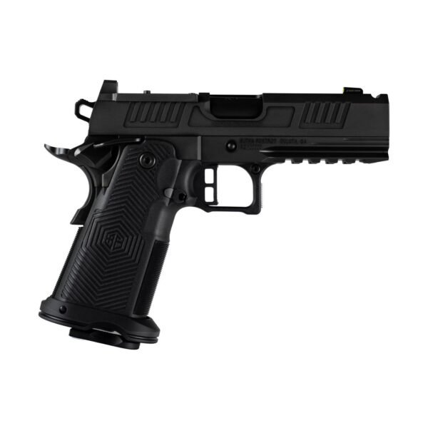 https3A2F2Fmedia.chattanoogashooting.com2Fimages2Fproduct2FXXAA39X1CIHXDBK192FXXAA39X1CIHXDBK191.jpg Alpha Foxtrot AF1911-Romulus MOS Adapter Handgun 9mm Luger 17(1) & 20rd(1) Magazines 4.25" Ported Bull Barrel DLC Black