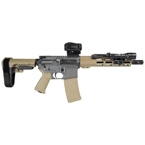 https3A2F2Fmedia.chattanoogashooting.com2Fimages2Fproduct2FZCSCC04427TWBP2FZCSCC04427TWBP2.jpg Shark Coast Tumbleweed AR Pistol Bundle 5.56mm 30rd Magazine 10.5'' Threaded Barrel Vortex Sparc Red Dot Streamlight ProTac SBA3 Brace