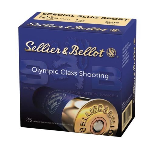 https3A2F2Fmedia.chattanoogashooting.com2Fimages2Fproduct2FZYSB12SLUG2FZYSB12SLUG-2.jpg Sellier & Bellot Shotgun Ammunition 12 ga 2 3/4" 1 oz Sepcial Slug Sport 25/ct