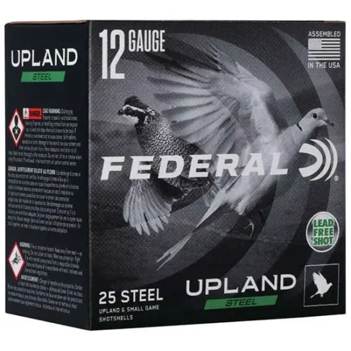 FEDERAL 12GA 2-3/4" 1  OZ 7.5 UPLAND STEEL 25 RD/BX 10 BX/CS