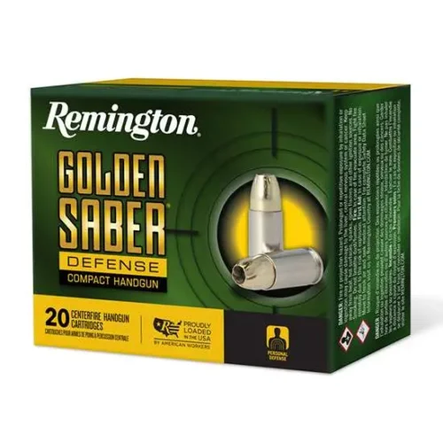 REMINGTON 40 S&W 165GR BJHP GOLDEN SABER DEFENSE 20 RD/BX 25 BX/CS