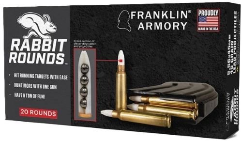 A2101001AMM.jpg FRANKLIN ARMORY RABBIT ROUNDS - 5.56 BB SHOT 20RD BOX