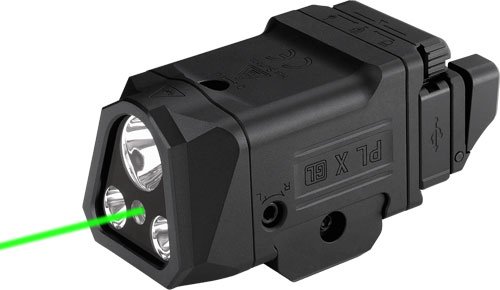 PLXGL.jpg OLIGHT PL X GL FLOOD SPOT - GREEN LASER RAIL LIGHT BLACK