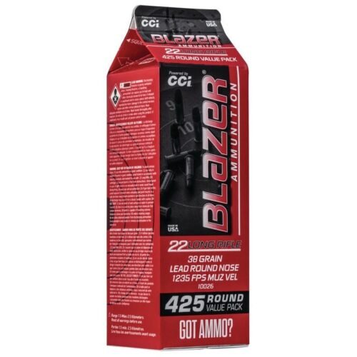 https3A2F2Fmedia.chattanoogashooting.com2Fimages2Fproduct2FCC100262FCC10026_1.jpg CCI Blazer Rimfire Ammunition .22 LR 38gr LRN 1235 fps 425/ct (Carton)