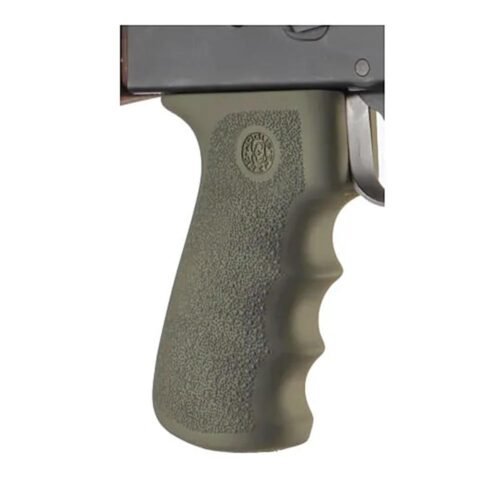 Hogue AK-47 Rubber Grips with Finger Grooves - OD Green