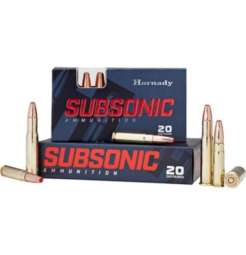 https3A2F2Fmedia.chattanoogashooting.com2Fimages2Fproduct2FHO822472FHO82247.jpg Hornady Subsonic Ammunition 450 Bushmaster 395 gr SUB-X 1050 fps 20/ct