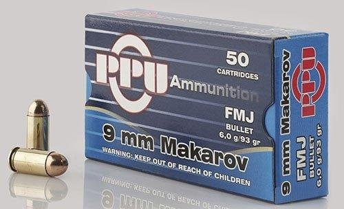 Mad Wolf Armory | Guns, Ammo, Accessories, Custom Firearms PPU Handgun Ammunition 9mm x 18 Makarov 93 gr FMJ 50/ct