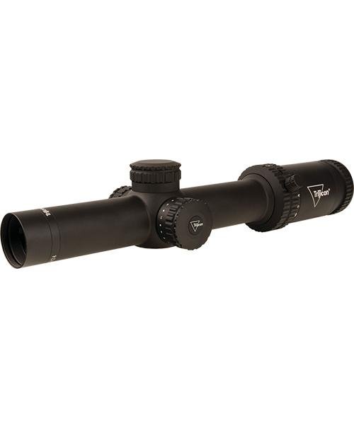 Trijicon Credo 1-6x24 (FFP) 30mm Rifle Scope w/Red MRAD Segmented Circle Low Capped Adjusters