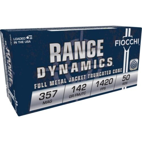 https3A2F2Fmedia.chattanoogashooting.com2Fimages2Fproduct2FXN357F2FXN357F-1.jpg Fiocchi Range Dynamics Handgun Ammunition .357 Mag 142 gr FMJ 1420 fps 50/ct