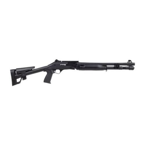 image-full-7778-01412c43243623007b16054e953855bc.jpg PANZER ARMS M4 SPEED 12G SA 18.5" STANDARD BLACK W/ FIXED SKELETON STOCK 5RD