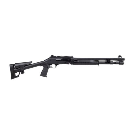 image-full-7778-01412c43243623007b16054e953855bc.jpg PANZER ARMS M4 SPEED 12G SA 18.5" STANDARD BLACK W/ FIXED SKELETON STOCK 5RD