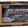 BLAZER BRASS 9MM 115G FMJ 500RD  LOOSE CASE